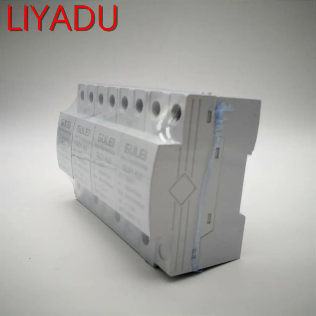 

4P House Surge Protector Protective 25KA B ~385V Low-voltage Arrester Device AC SPD module 3P+N