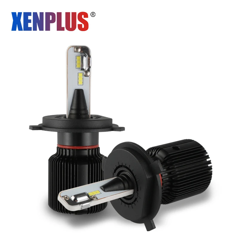 Xenplus H4 светодиодный H7 H11 HB4 HB3 H9 9004 9006 Hi Lo луч Автомобильные фары лампы 8000лм 6500 К 12 В