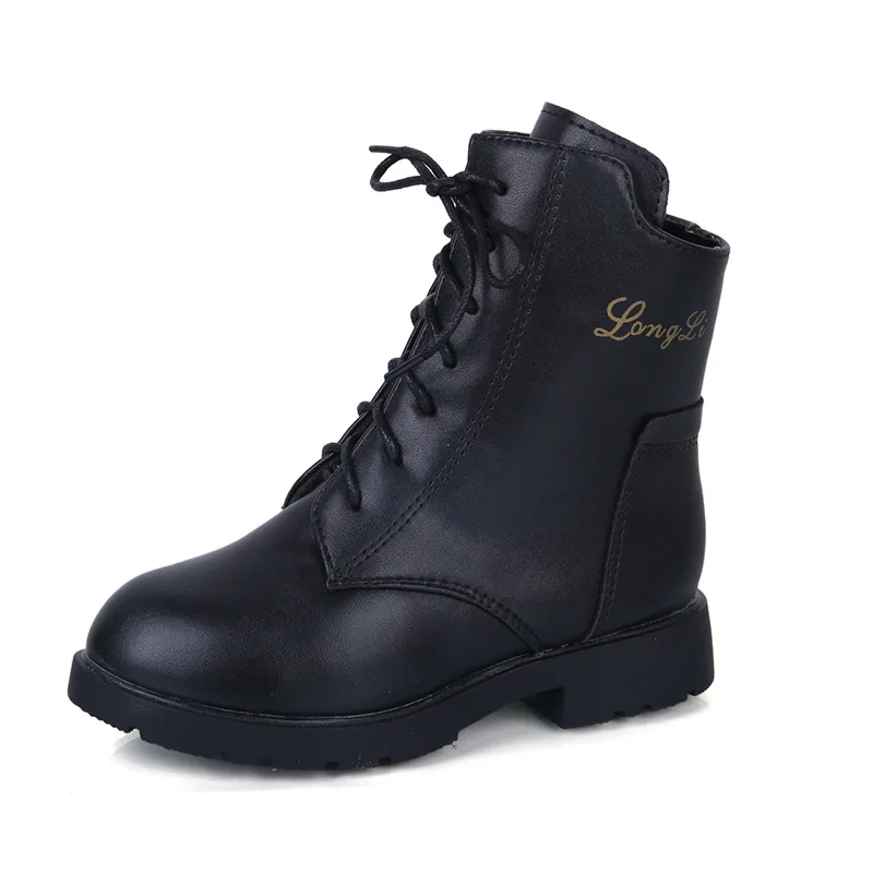 Girls' Winter Fashion Boots Shoes Children Waterproof Kids Warming Cotton Princess Girls Equestrian |