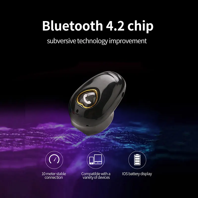 V20 мини беспроводные Bluetooth наушники V4.2 стерео наушники гарнитура с микрофоном для huawei Xiaomi для всех телефонов для samsung