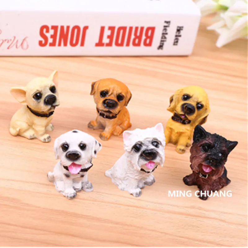 Милый щенок статуя ротвейлера немецкая овчарка французский бульдог мопс