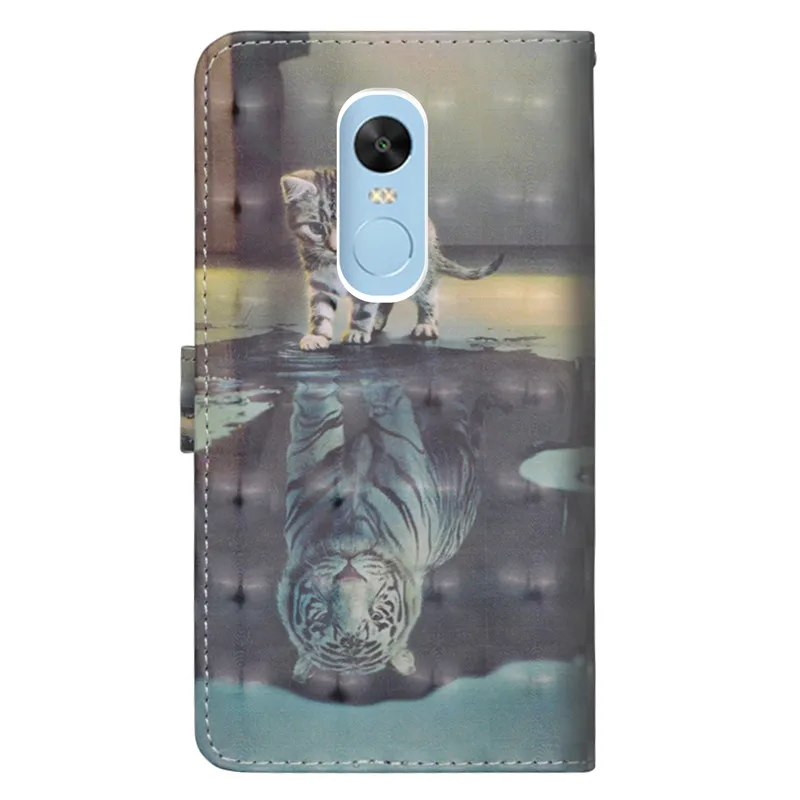 Флип кожаный чехол для Fundas Xiaomi Redmi Note 4X coque 4 3D панда Кошелек Стенд телефона