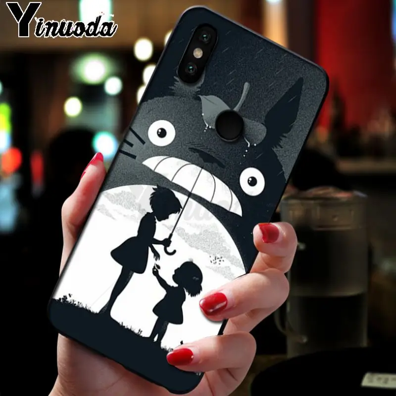 Yinuoda Тоторо Тихиро аниме Ghibli Миядзаки чехол для телефона для xiaomi redmi7 5plus 6a 4x go note5 note7 note6pro mi8se 9se крышка