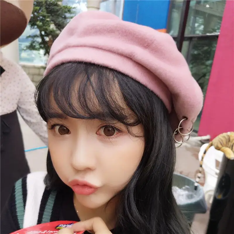 Новый Винтажный стиль художник шляпа Зимние береты женские элегантные милые