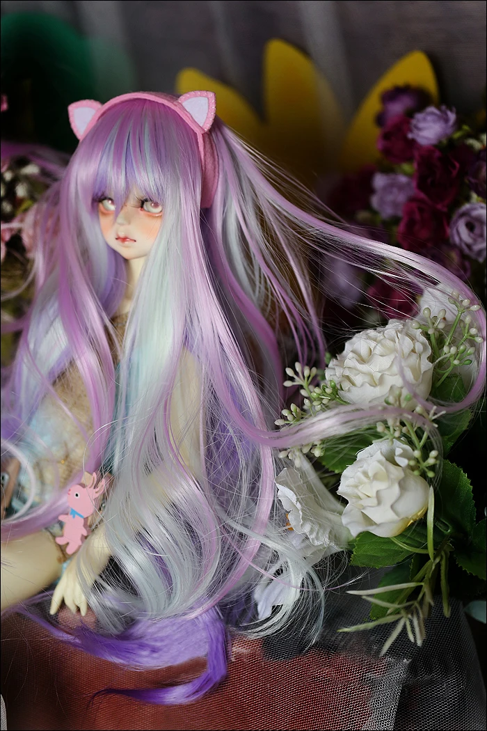 D01-P109 детская игрушка ручной работы 1/3 1/4 аксессуары для кукол BJD/SD кукольный парик Волнистые Кудри длинные волосы 1 шт