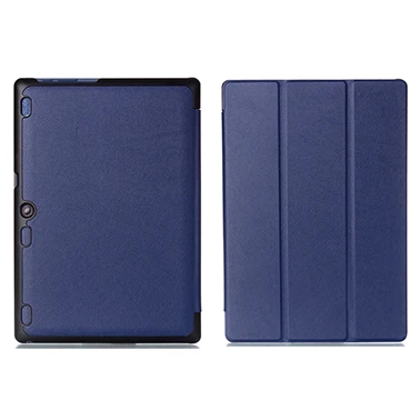 PC-Dark Blue Тонкий кожаный смарт-чехол для lenovo Tab 10 TB-X103F Tab 2 A10-30 Tab2 A10-70 Tab3 10 Plus Tab 10 бизнес-Стенд чехол для планшета - Цвет: PC-Dark Blue