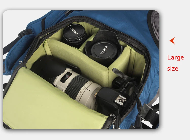 Roadfisher цифровых однообъективных зеркальных камер и Камера сумка Mochila рюкзак 15