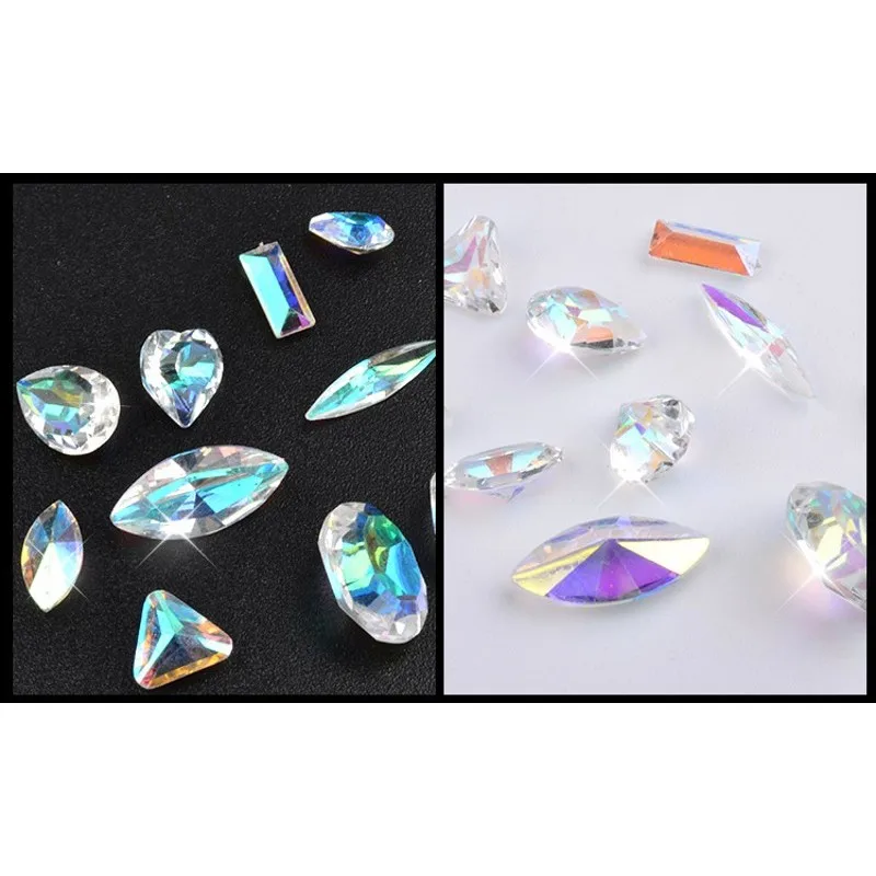 24 шт. блестящие кристаллы для ногтей | Красота и здоровье