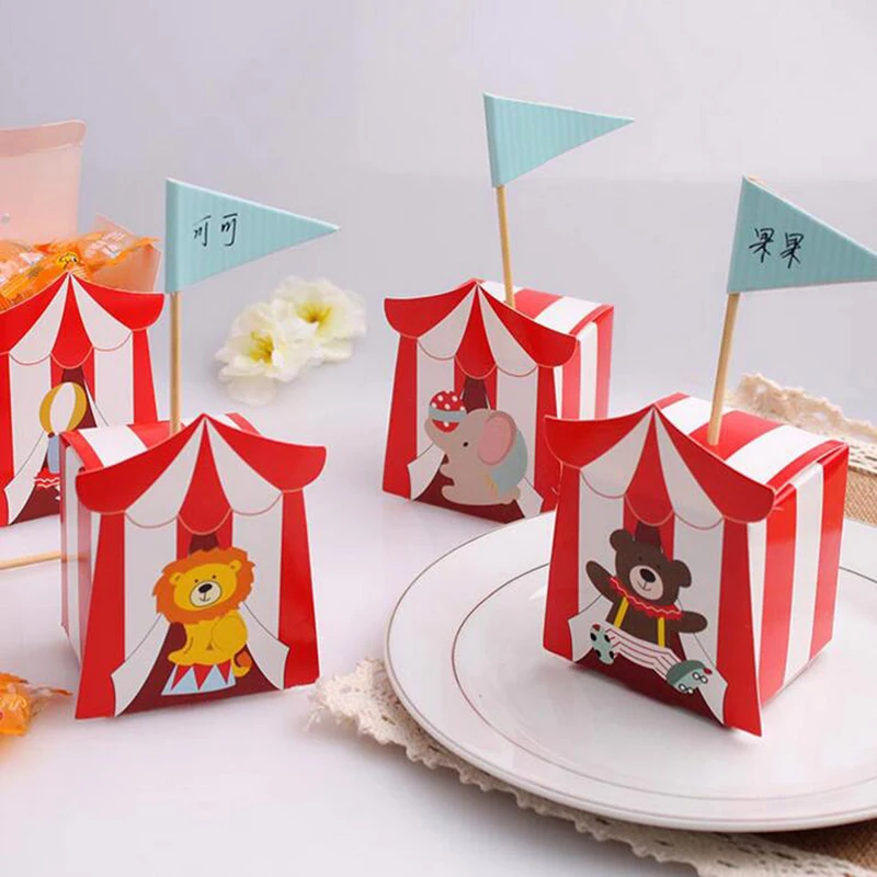 10pcs/lot Paper Candy Box Cartoon Bears Gifts Packing Boxes for Wedding Birthday Party Decorations diy Kids Favors Supply | Дом и сад