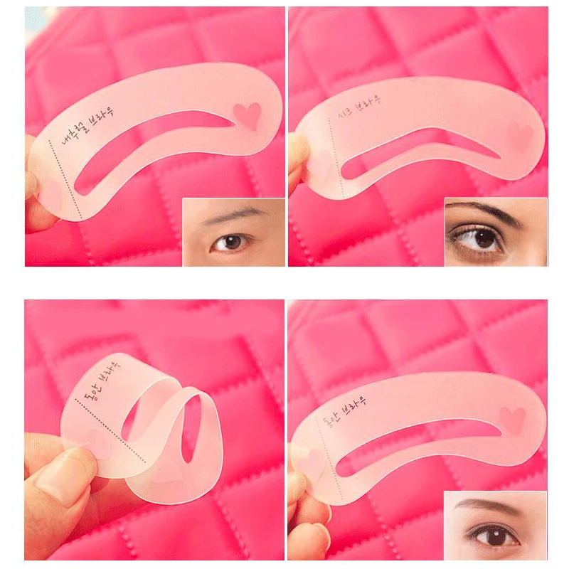 3 шт./лот трафареты для бровей Формирование уход за бровями модельный шаблон