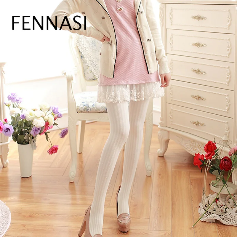 FENNASI Nylons женские сексуальные колготки липкие размера плюс модные телесный