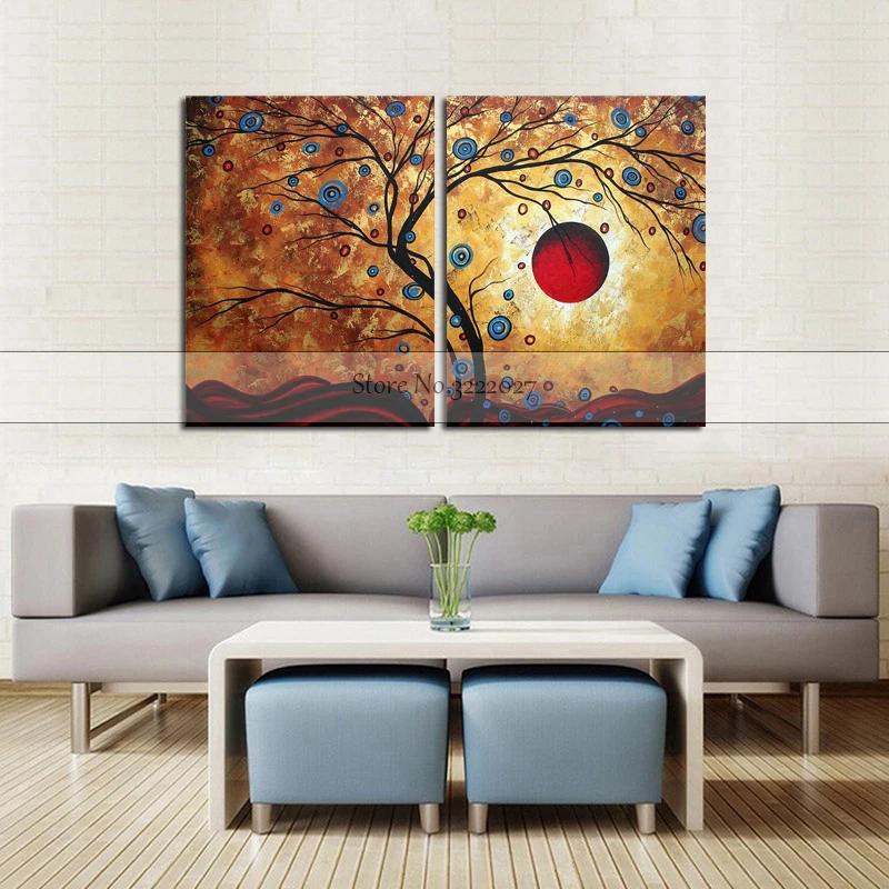 Толстая Текстура 100% Ручная роспись Современная Абстрактная Картина на холсте