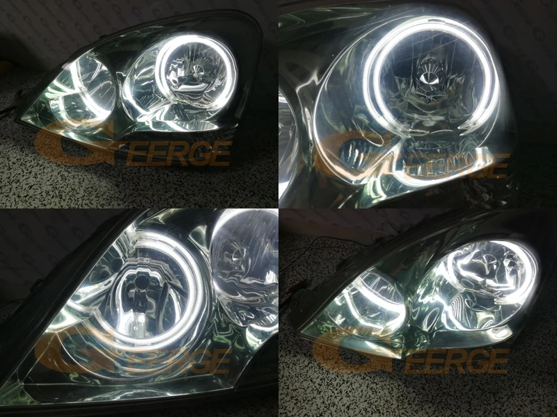 Для Toyota Celsior 2001 2002 2003 фары отличное Ультра яркое освещение CCFL ангельские глазки комплект Halo Кольцо