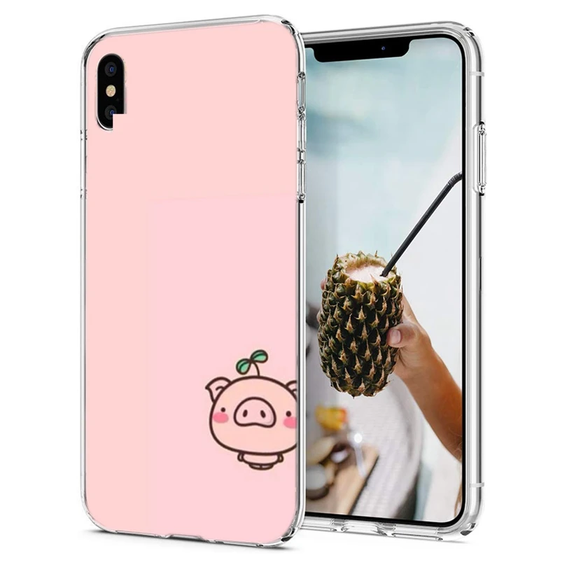 Роскошный чехол из ТПУ для iPhone 7 8 Plus 6 S мягкий с изображением кота мультяшного