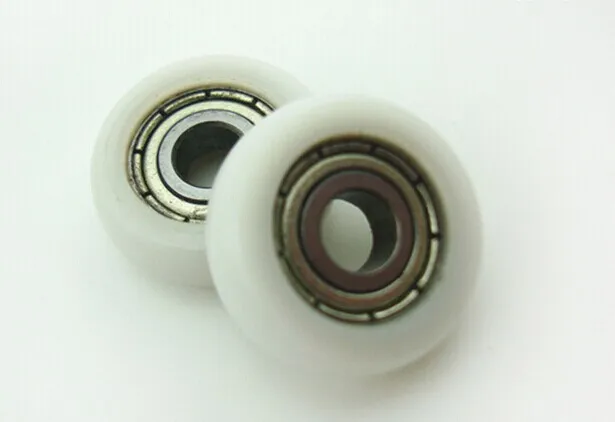 

10pcs/lot 5*21.5* 7 625 ZZ POM Bearing Nylon shower door roller pulley