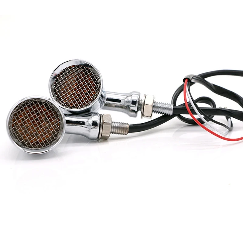 2 шт. мотоциклетные указатели поворота Световые индикаторы Ретро пули