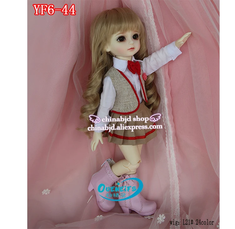 Одежда для куклы BJD SD 1/6 футболка с длинными рукавами и жилет юбкой бюстом или
