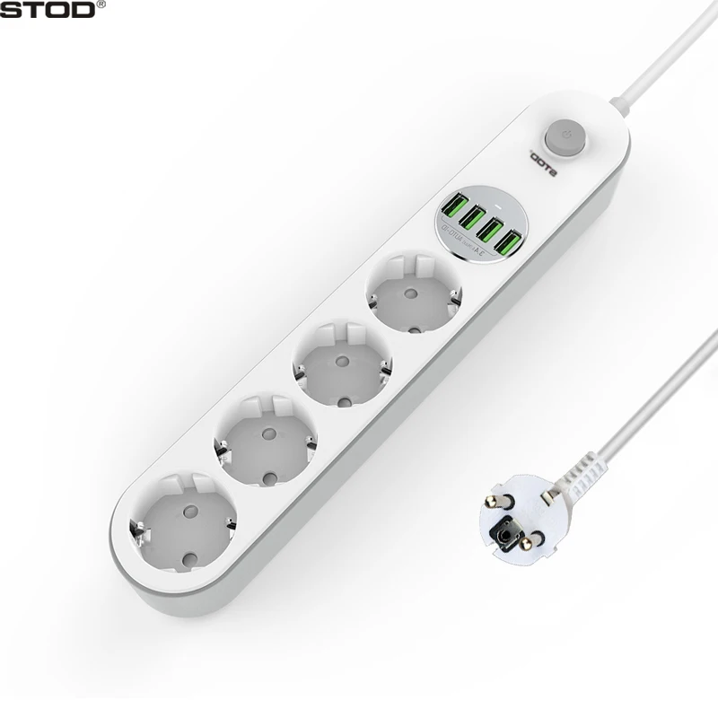 STOD USB зарядное устройство 4 порта 17 Вт блок питания 2500 розетка 6 футов шнур