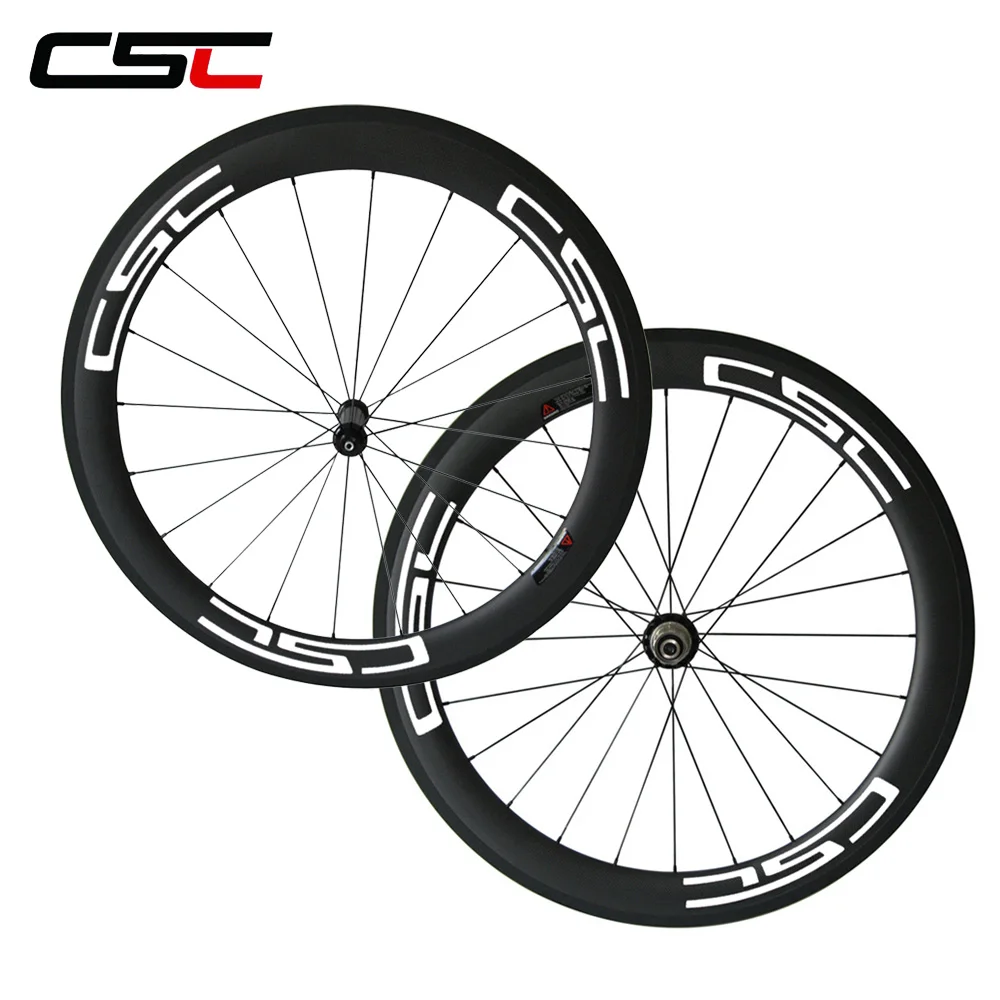 Прямой углерод тяги дорожное Велосипедное колесо 60 мм трубчатые колеса U