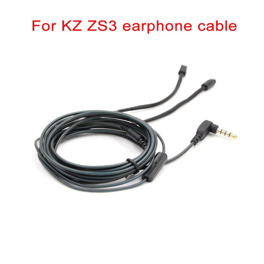 Для плотным верхним ворсом KZ ZS3 ZS4 ZS5 ZS6 кабель 4-контактный 0 75 мм для наушники