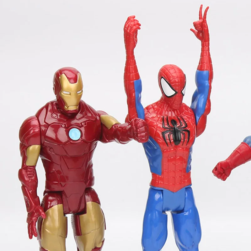 30 см Marvel Мстители 4 Endgame Капитан Америка, Железный человек паук Тор ультра Веном Росомаха ПВХ фигурка игрушка