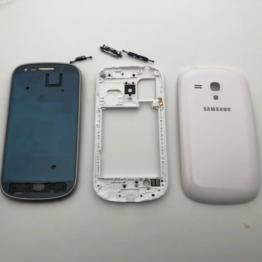 Полный корпус для Samsung Galaxy S3 mini передняя рамка + средняя крышка аккумулятора