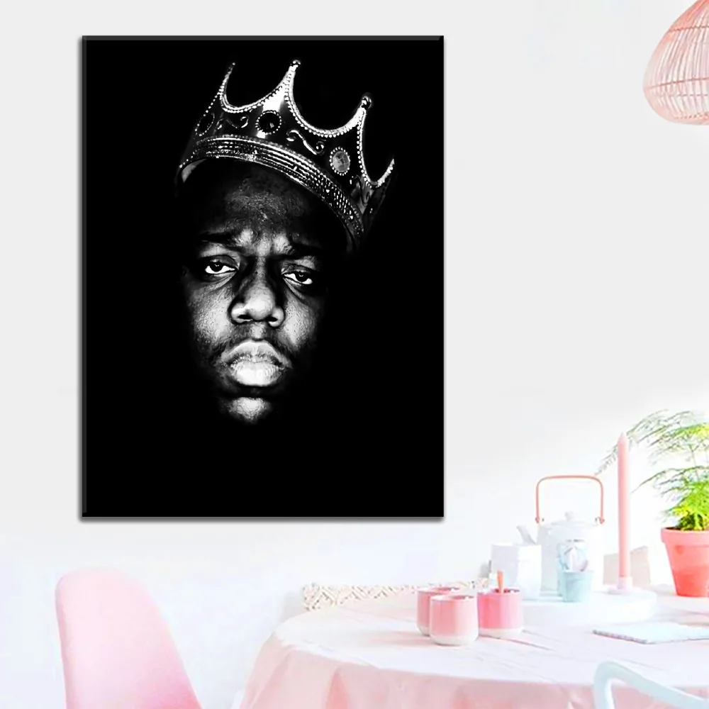 Холст HD принты картины Домашний Декор рамки 1 шт. рэпер король Biggie Smells Тупак Шакур плакат для поклонников спальни стены искусства