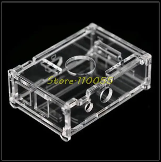 Прозрачный акриловый чехол закрытый корпус для пи малины 512 м модель B