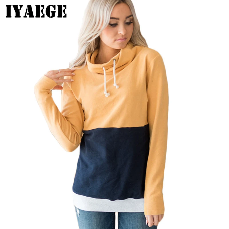 Осенние женские толстовки с длинными рукавами водолазка женский свитер