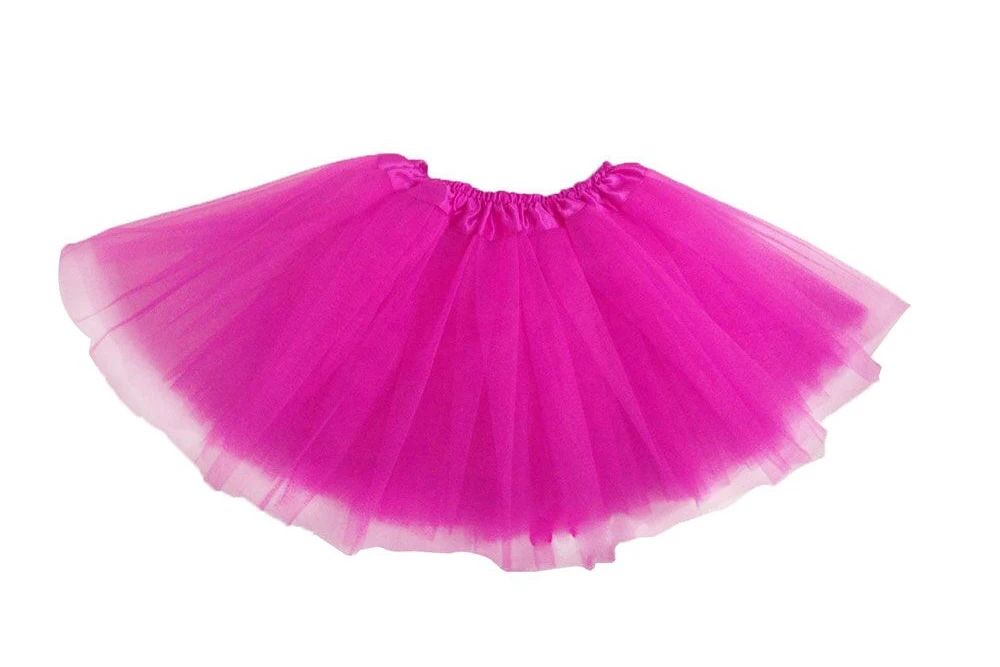 Rose red В 3 слоя для девочек Для женщин s Тюлевая юбка Для женщин короткая плиссированная мини-юбки-пачки в стиле "Лолита" мини-юбка, юбка для танцев летняя Saias - Цвет: Rose red