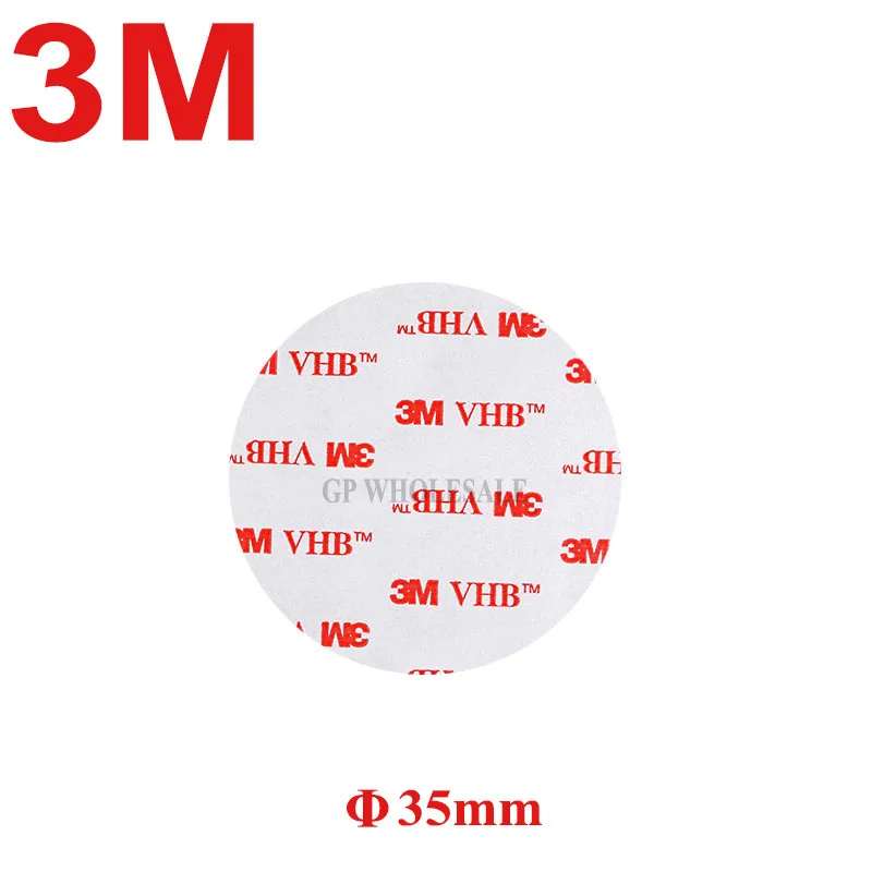 

35mm x 1mm thick Round 3M VHB 4910 Heavy Duty Double Sided Adhesive Acrylic Foam Tape Mounting Tape Clear