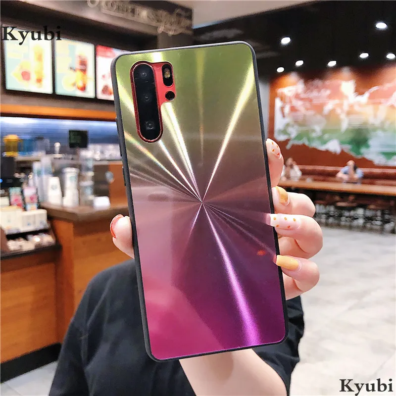 3D градиентный телефонный чехол для huawei P20 P30 pro lite P smart Nova 3e 4e Honor 10 lite 8a 8x Y6 Prime Y7 Pro Y9 etui