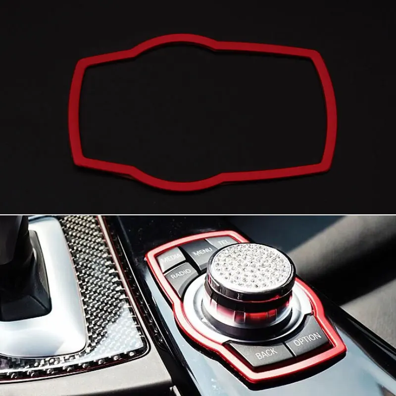 Внутренняя металлическая крышка для автомобильного мультимедиа кнопки отделка