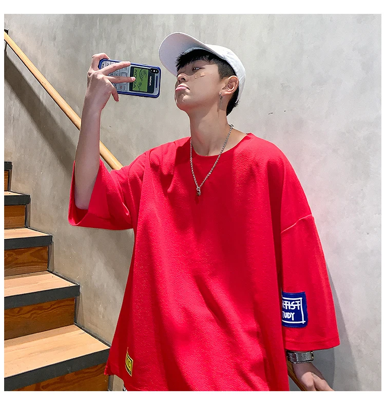 Футболка мужская приталенная с коротким рукавом из 2019 хлопка | Мужская одежда