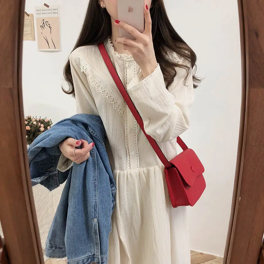 Новинка, S-XL, весеннее женское платье, повседневное, бохо, OL, повседневное, хлопок, лен, длинный рукав, женские платья, женское платье, robe femme Vestido