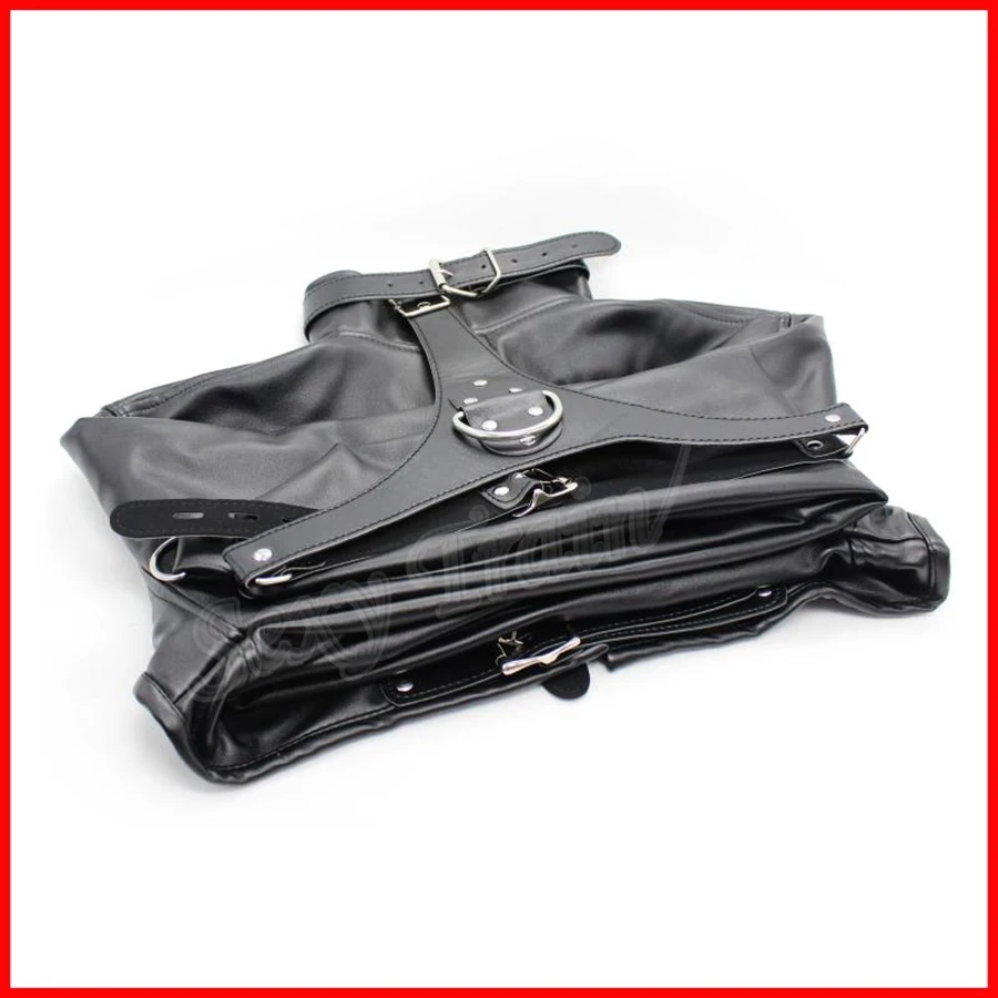 Женский Фетиш с длинным рукавом Открытый Кубок сдержанный Топ кожаный прямой