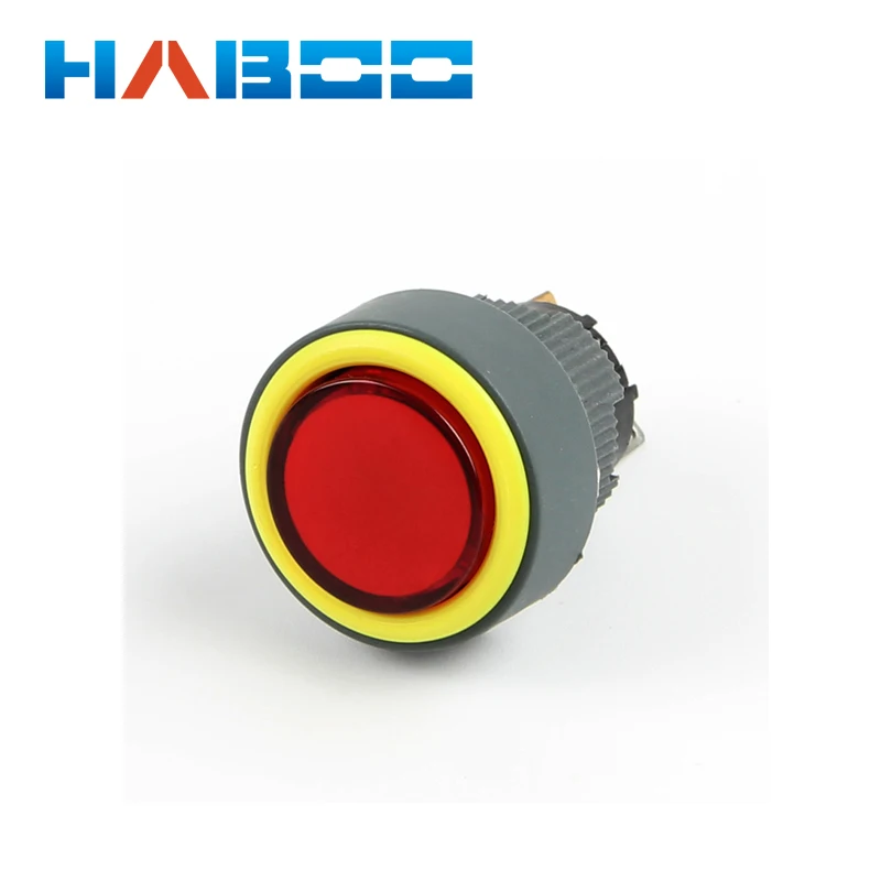 HABOO HBB16 H dia.16 мм водонепроницаемый IP65 кольцевой цветной Электрический световой