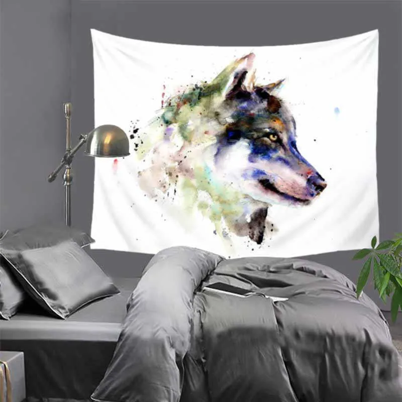 130x150 см гобелен iol Wolf dog 100% полиэстер 3D панда масло лев собака домашний
