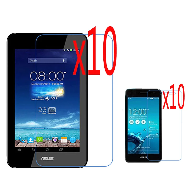 10 комплектов прозрачная пленка для ЖК экрана Защитная Asus Padfone X Mini 7 &quotTablet и 4 5&quot