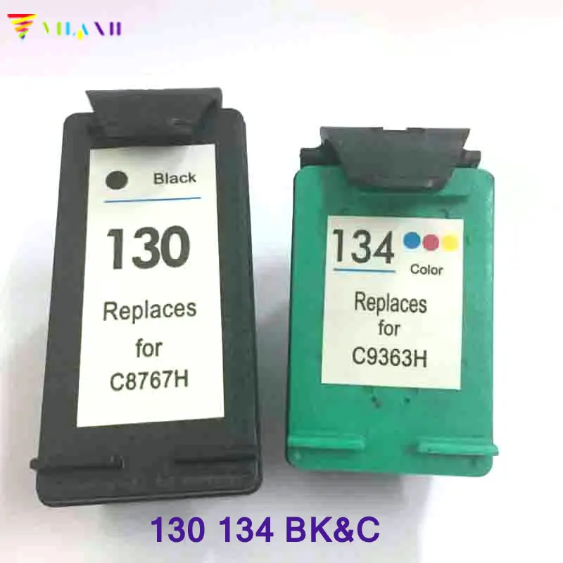 

Vilaxh compatible Ink Cartridge replacement For HP 130 134 for Deskjet 6543 130 5743 6623 5743 6843 6523 5943 6943 6983 Printer