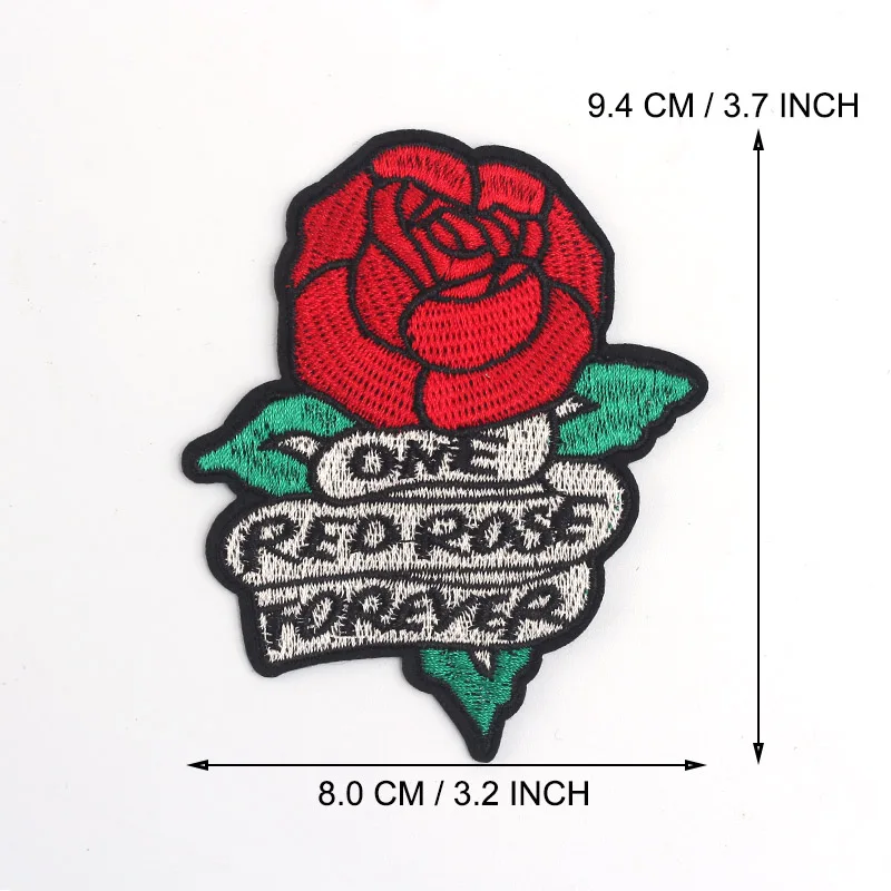 3D Роза вышитые железные нашивки для одежды DIY полосатая одежда Лоскутная