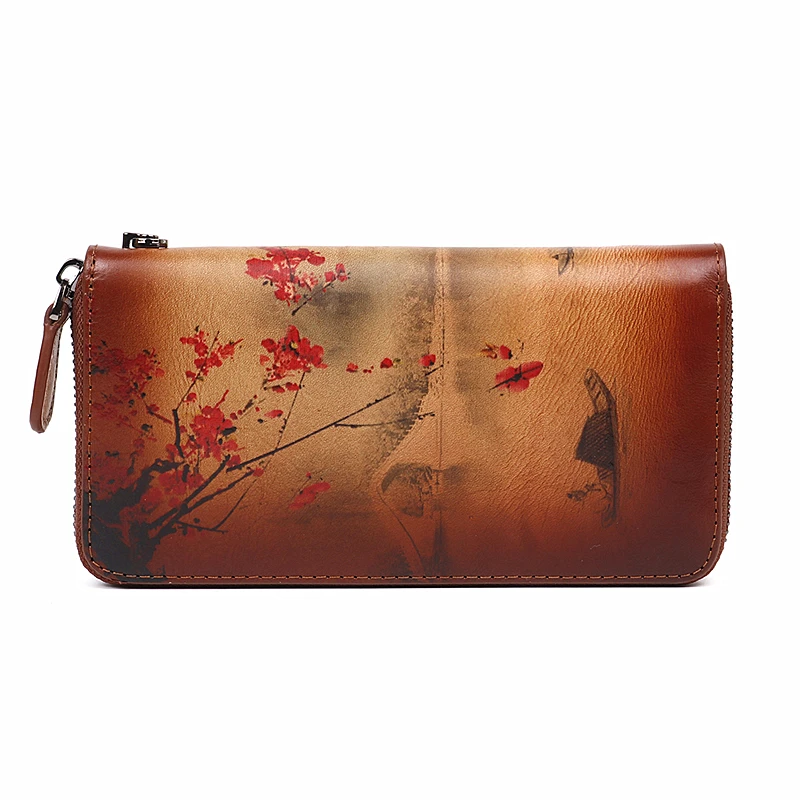 Женские кошельки из натуральной кожи в китайском стиле|Женские кошельки| |
