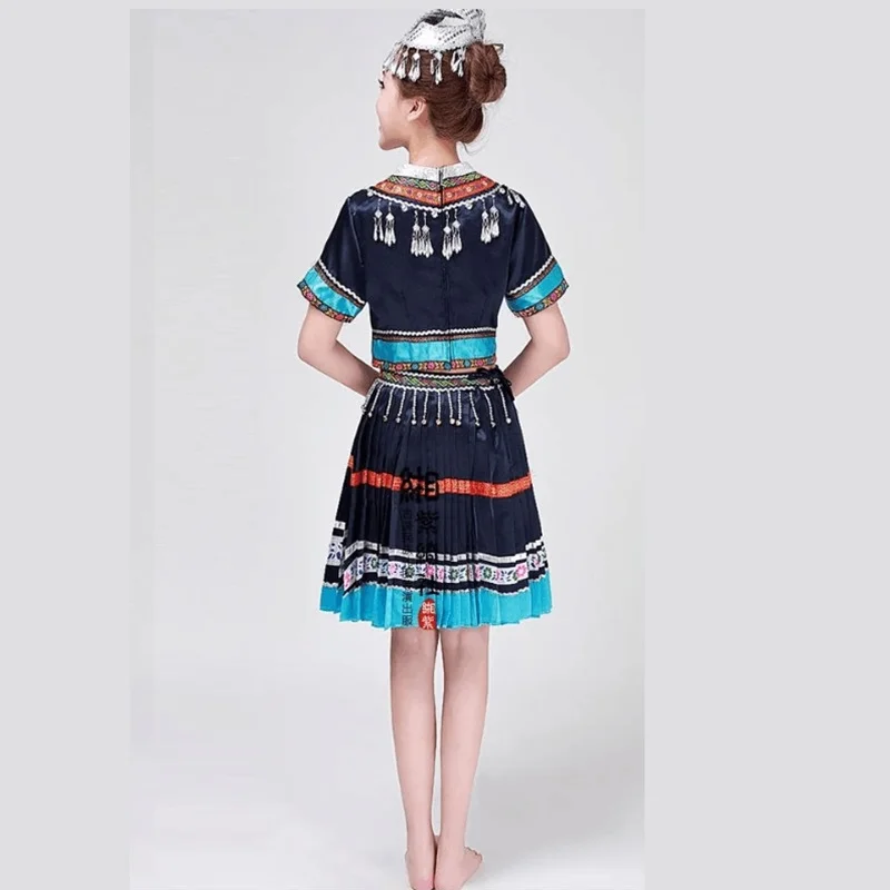 Hmong Китайская одежда дизайн женская народная танцевальная Классическая hmong на