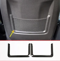carbon fiber abs chrome interior rear seat net decoration frame trim for bmw 3 series gt f30 f31 4 series f32 f33 f34 2013 18