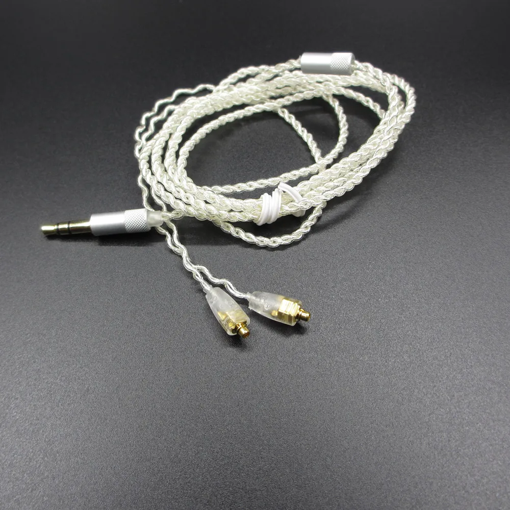 Новинка 1 25 m 16 Share 5N посеребренные кабели для наушников провод HIFI гарнитура линия