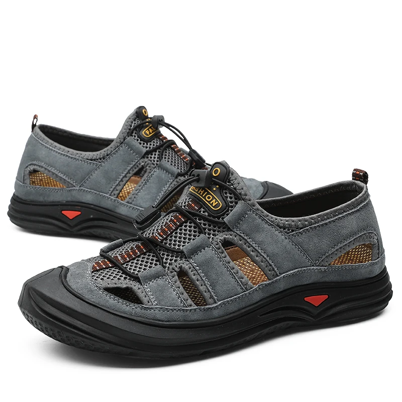 Fotwear/мужские сандалии Повседневная обувь Уличные Кожаные Верхние особенности