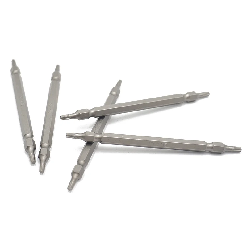 5 шт./компл. 110 мм Длина Длинная Torx T15 электрическая отвертка Биты домашние ручные инструменты 1/" шестигранный хвостовик Двойной Конец Бит звезды набор