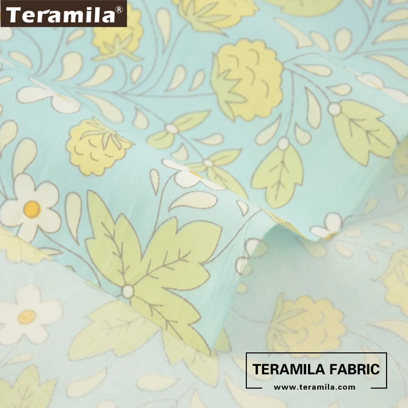 Ткань Teramila 100% хлопок зеленый саржевый материал простыня сделай сам для