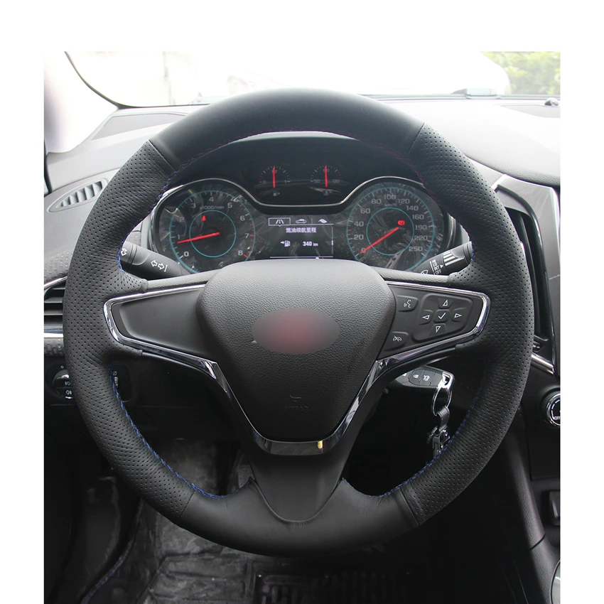 Вышитая вручную искусственная кожа для Chevrolet Cruze 2015 V 2016 2017 New Cruze|Чехлы на руль| |