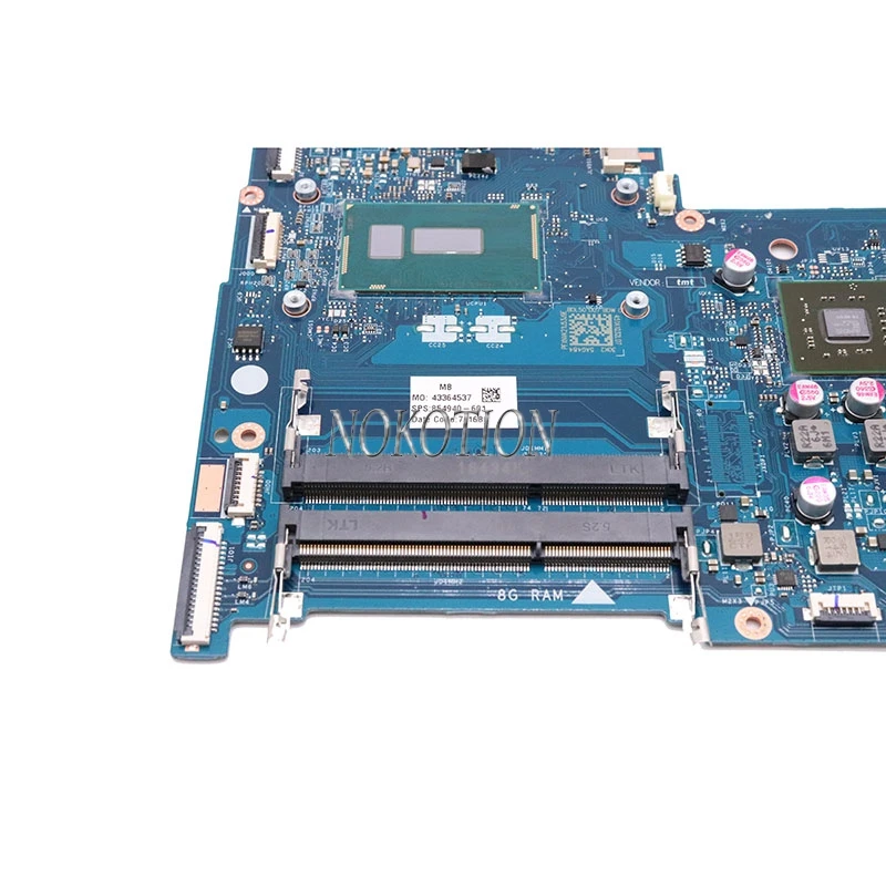 Nokotion BDL50 LA-D703P для HP 15-AY 15-BD 15-ac 854940-601 854940-001 материнская плата ноутбука с